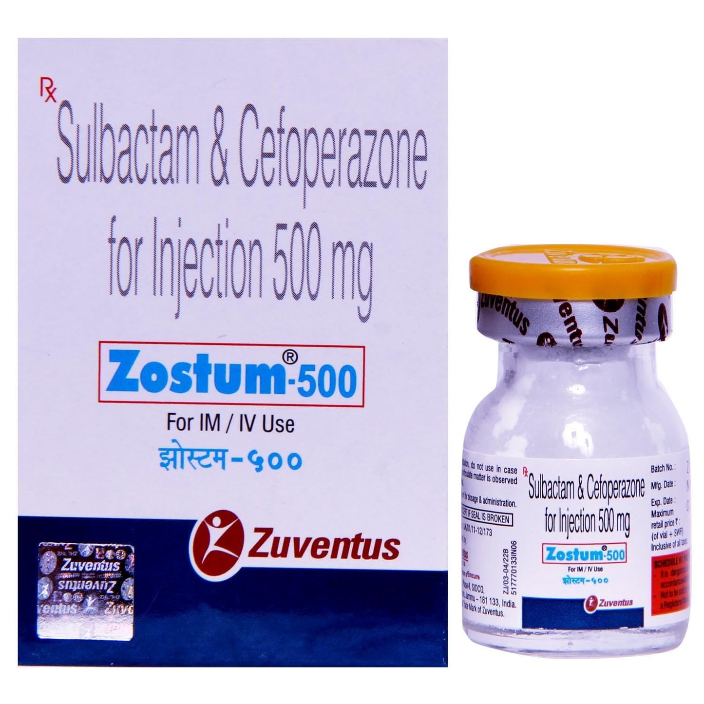 Zostum 250mg/250mg - Vial of 1ml Injection