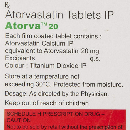 Atorva 20 - Strip of 15 Tablets