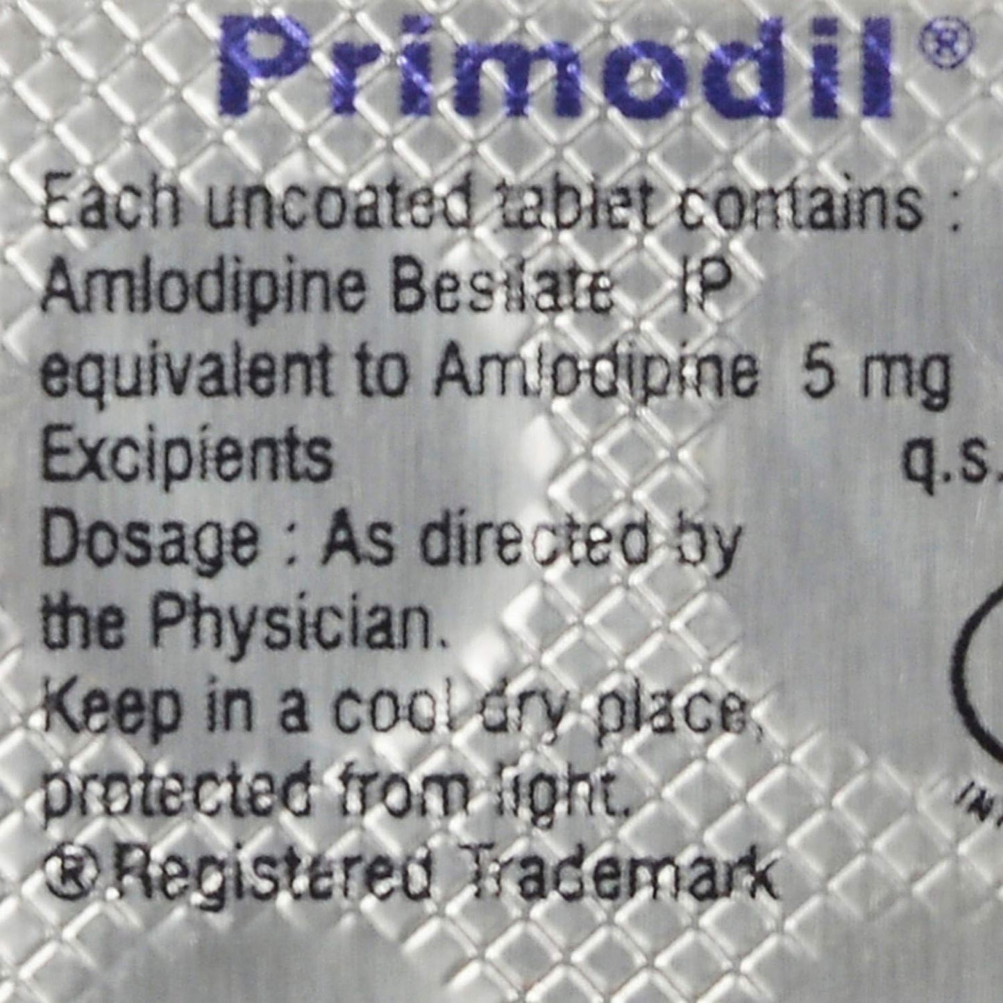 Primodil 5 - Strip of 10 Tablets