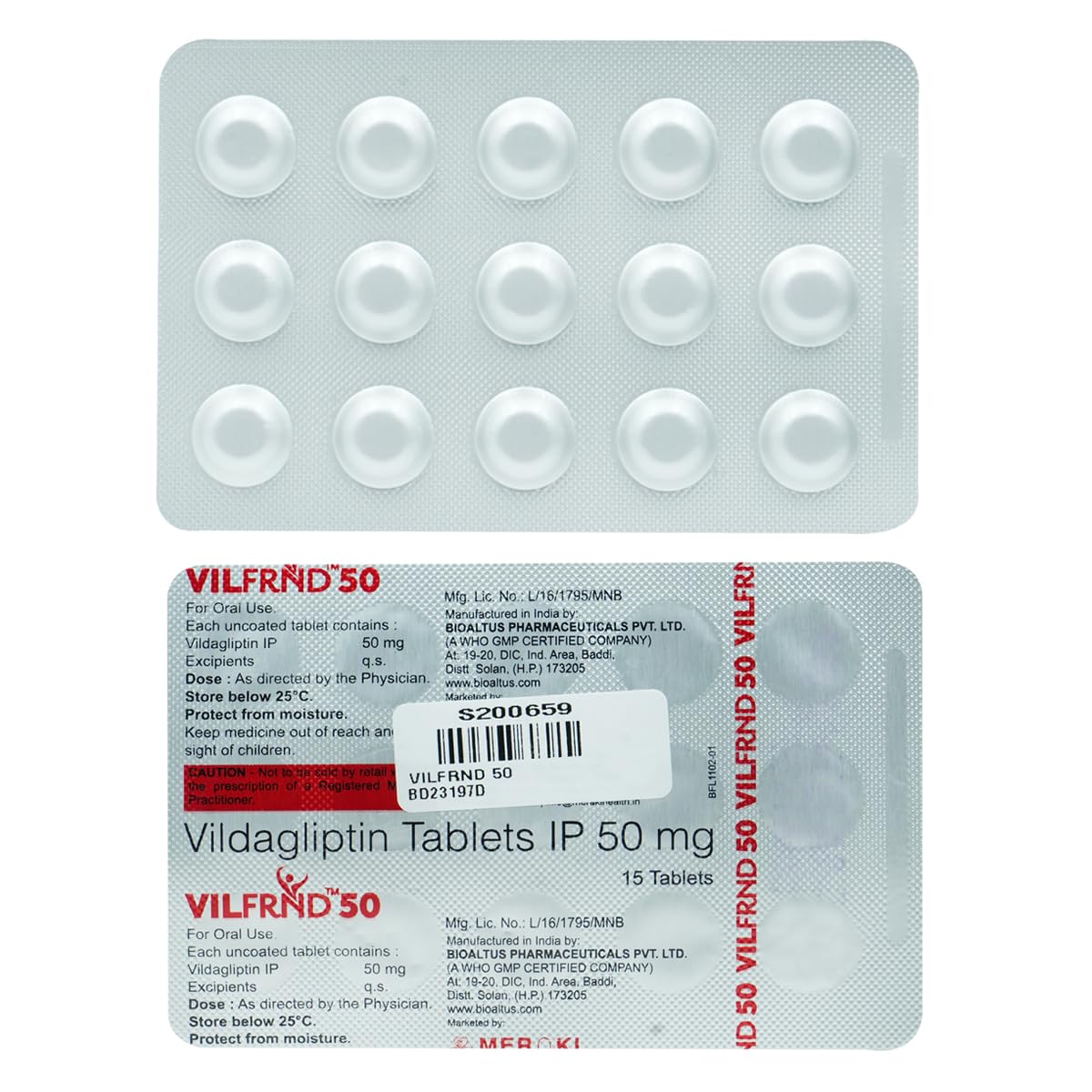 Vilfrnd 50 mg -Strip of 15 Tablets