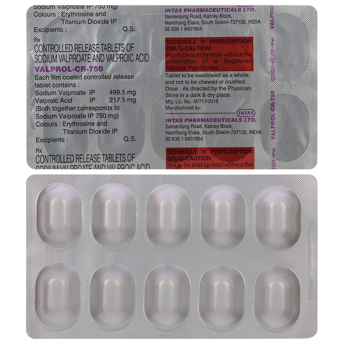 Valprol-CR-750 - Strip of 10 Tablets