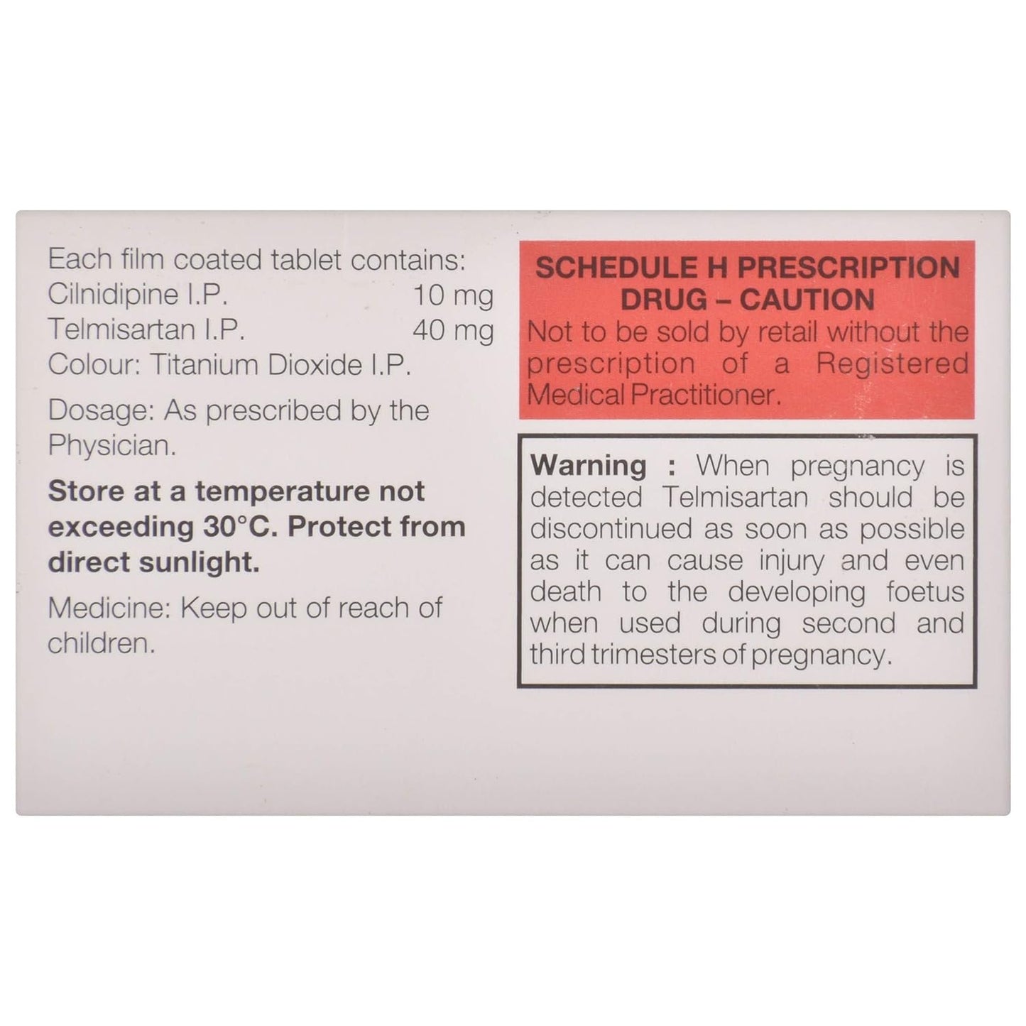 Telpres LN 40 - Strip of 10 Tablets