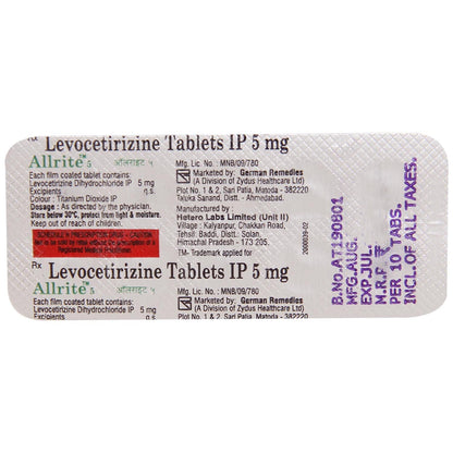 Allrite 5MG - Strip of 10 Tablets