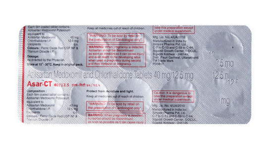 Asar-CT 40/12.5 - Strip of 10 Tablets