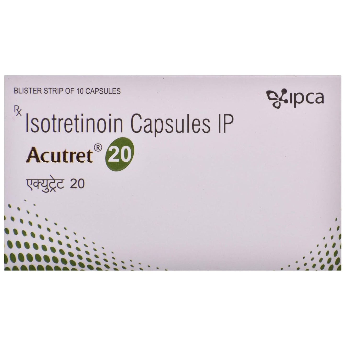 Acutret 20 - Strip of 10 Capsules