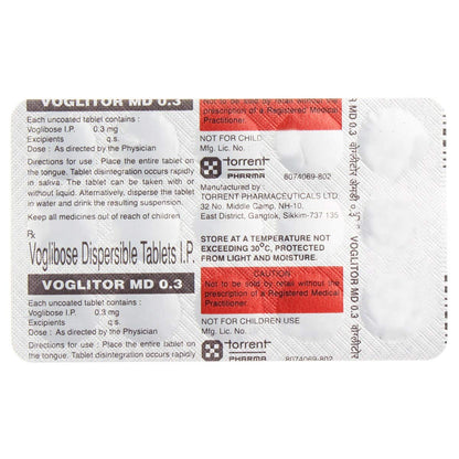 Voglitor MD 0.3 - Strip of 15 Tablets