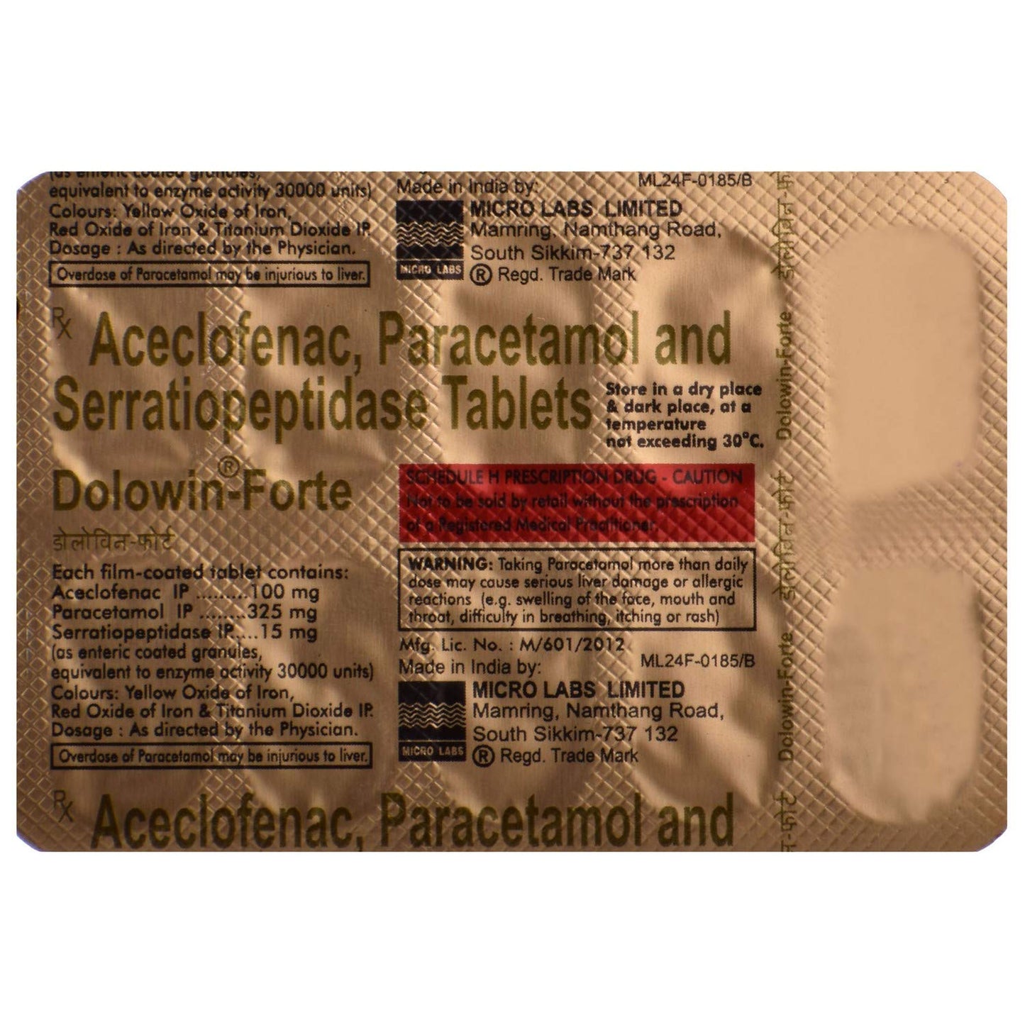 Dolowin-Forte - Strip of 10 Tablets