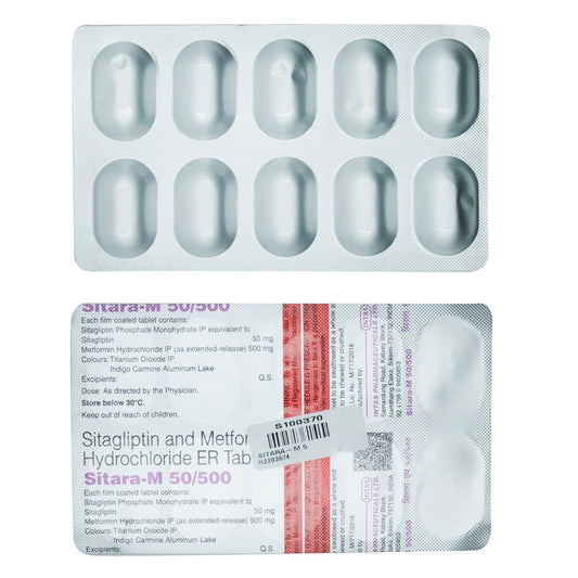 Sitara-M 50/500mg Tablet 10's