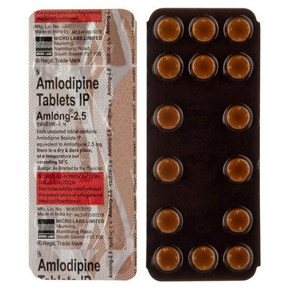 Amlong 2.5 - Strip of 15 Tablets