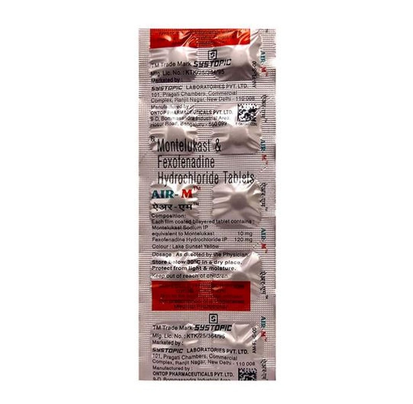 Air-M - Strip of 10 Tablets