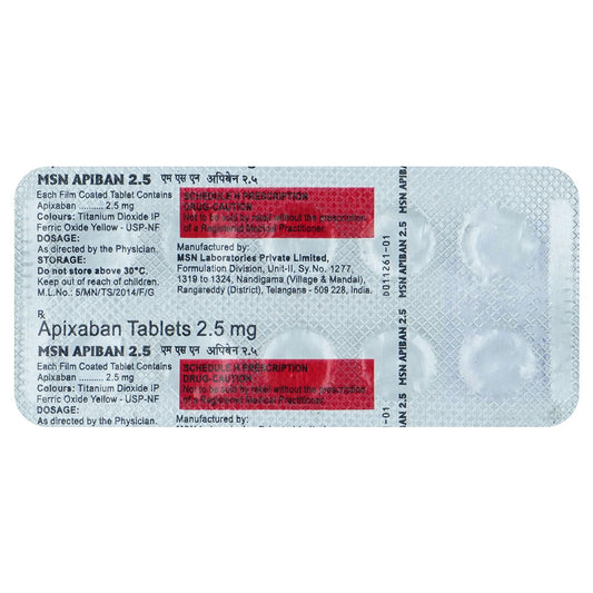 Apiban 2.5 - Strip of 10 Tablets