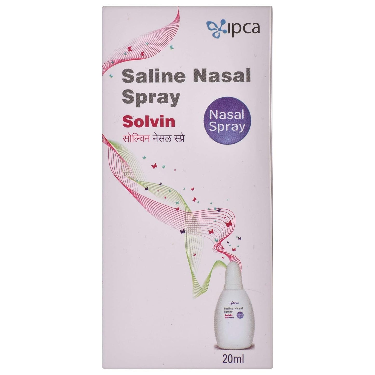 Solvin - Bottle of 20 ml Saline Nasal Spray