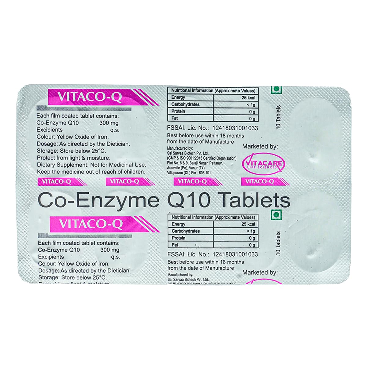 Vitaco-Q 300 - Strip of 10 Tablets