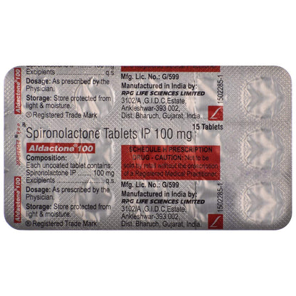 Aldactone 100 - Strip of 15 Tablets