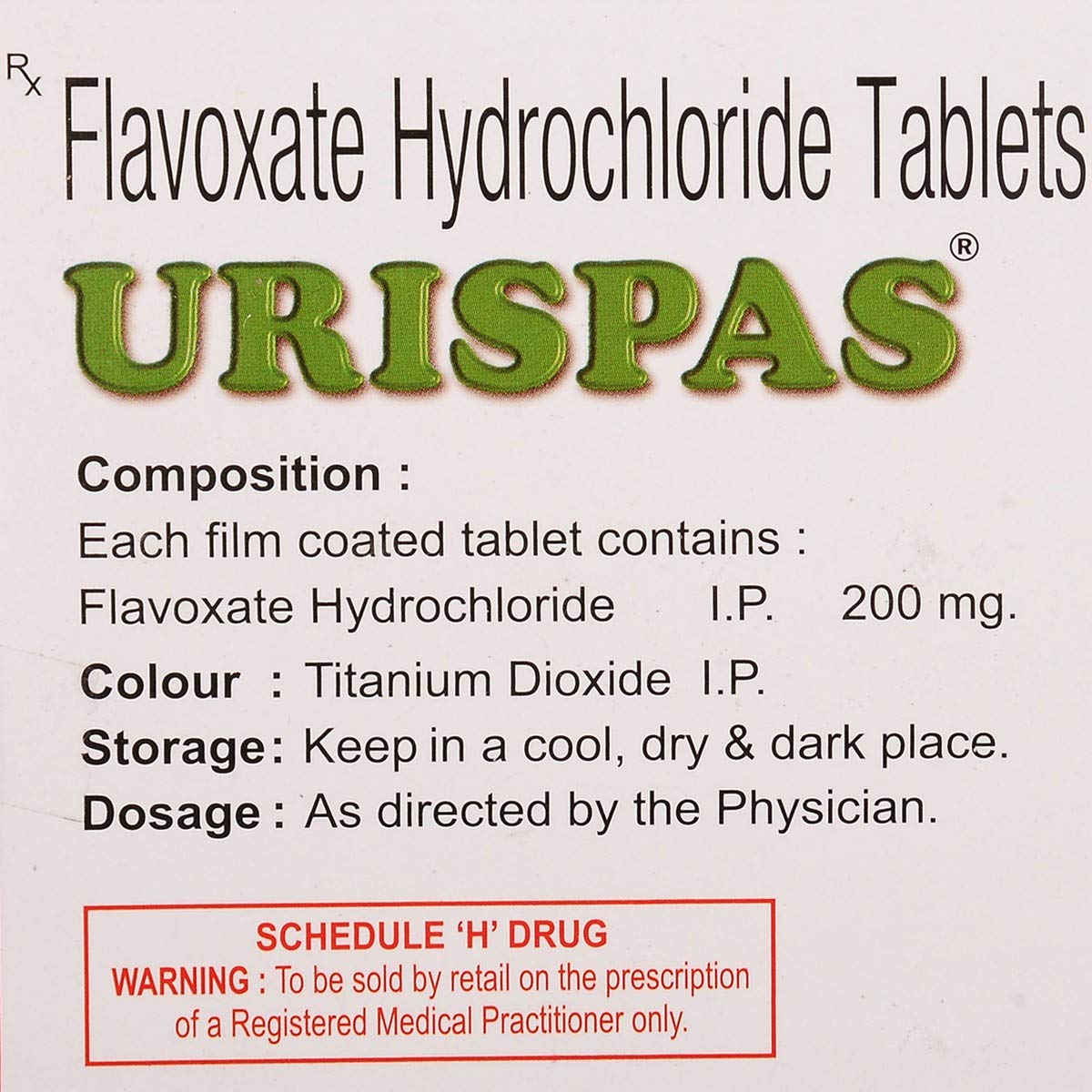 URISPAS - Strip of 15 Tablets