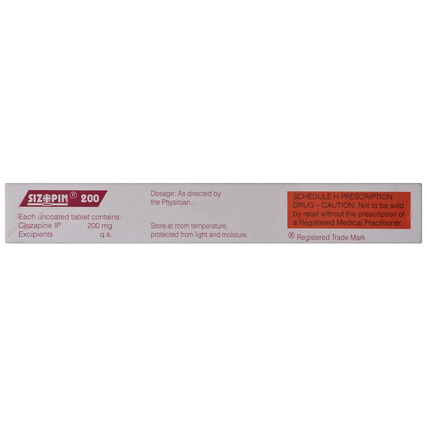 Sizopin 200 - Strip of 10 Tablets