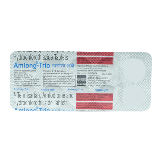 Amlong-Trio 40/5/12.5 Tablet 10's