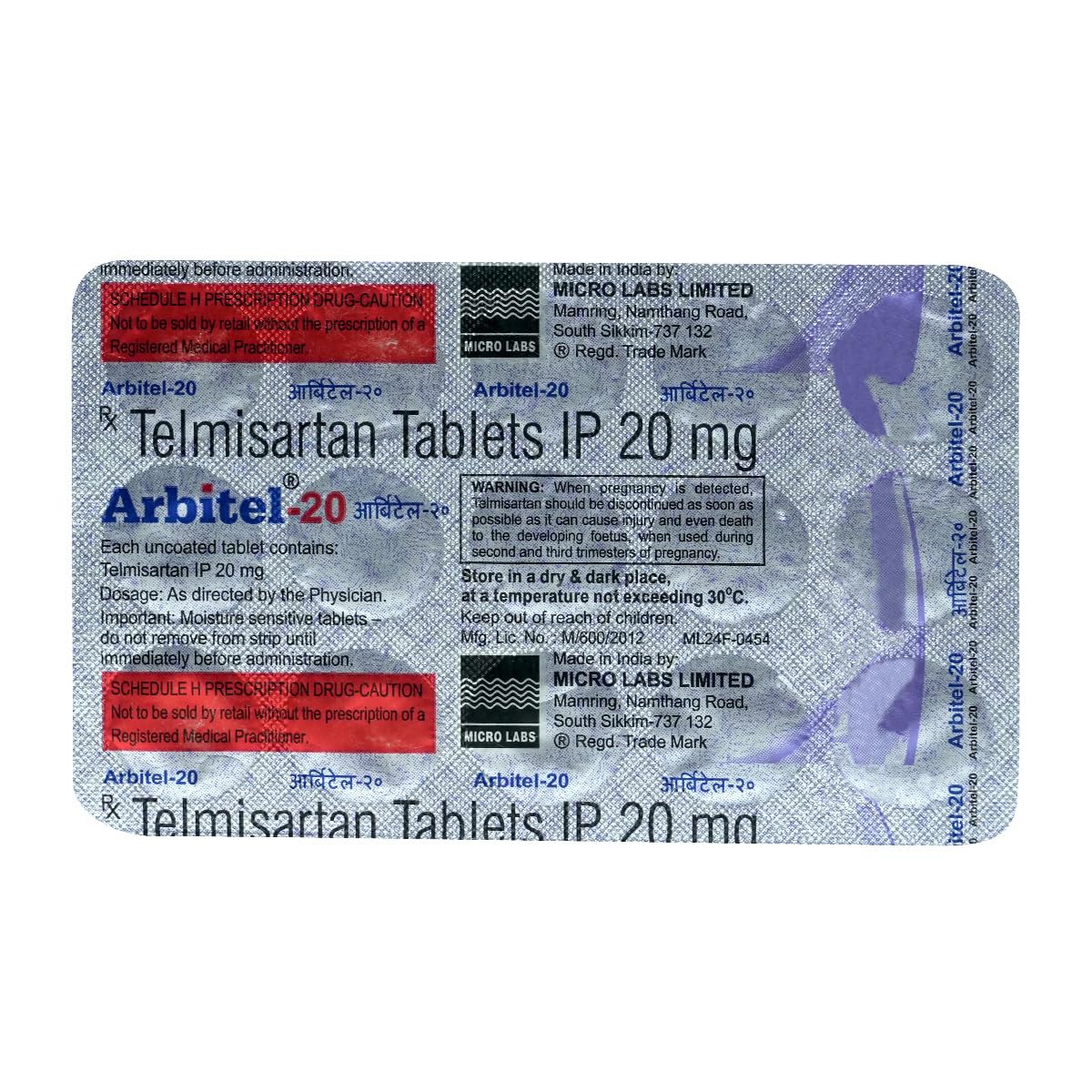 Arbitel-20 - Strip of 15 Tablets