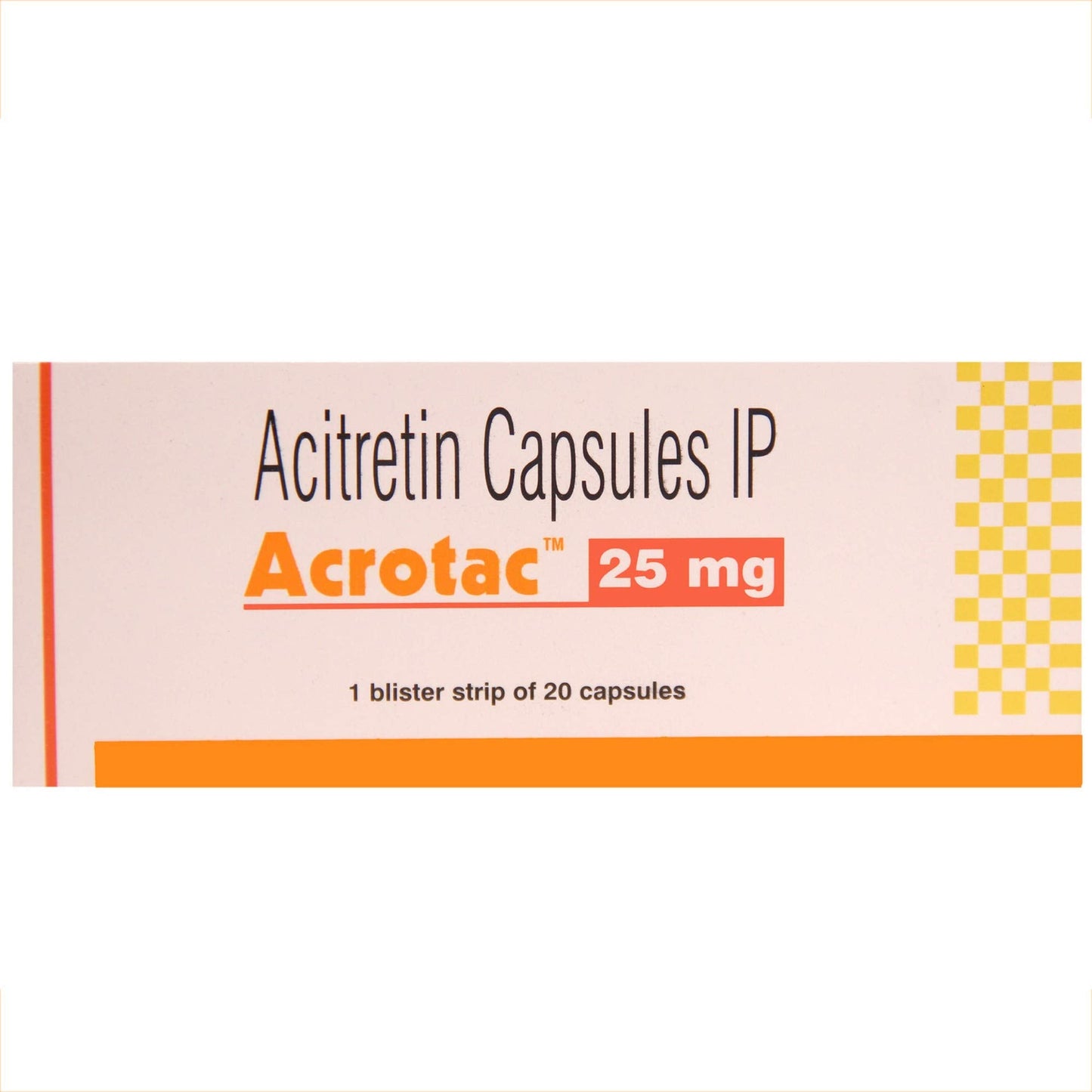 Acrotac 25 mg - Strip of 20 Capsules