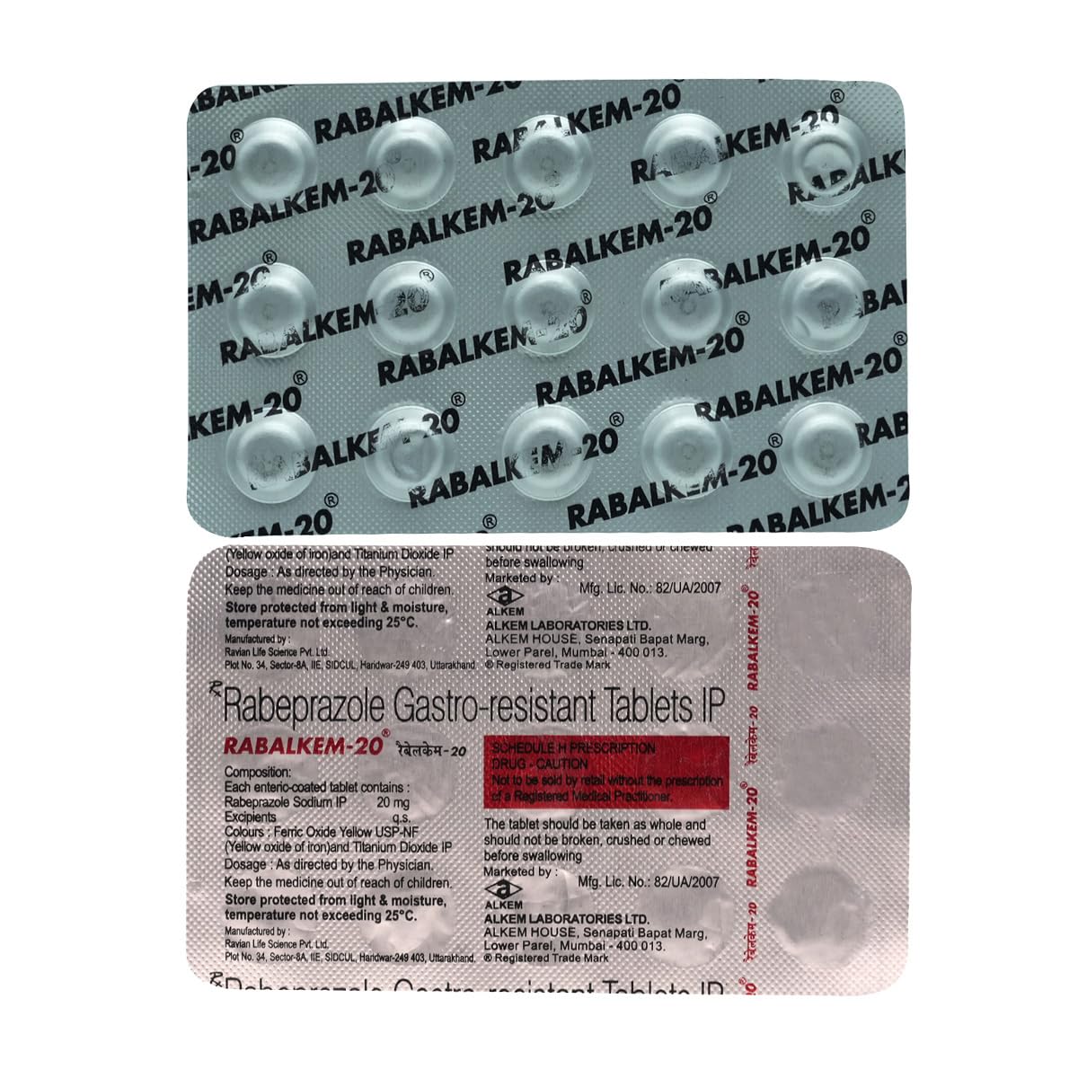 Rabalkem-20 -Strip of 15 Tablets