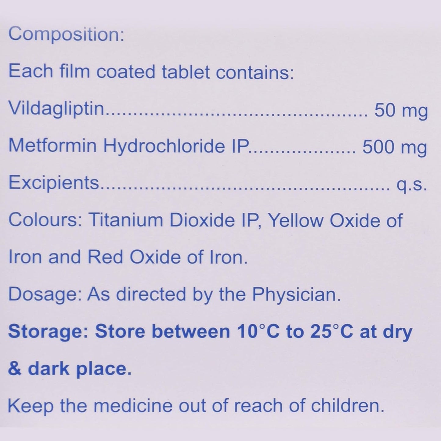 Zomelis Met 50mg/500mg - Strip of 15 Tablets