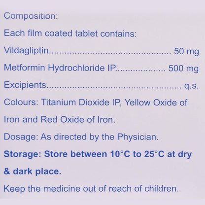 Zomelis Met 50mg/500mg - Strip of 15 Tablets