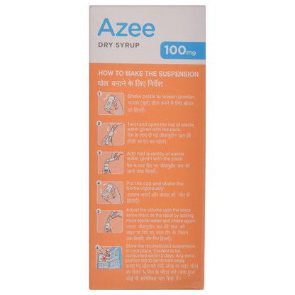 Azee 100mg - Bottle of 15ml Dry Syrup