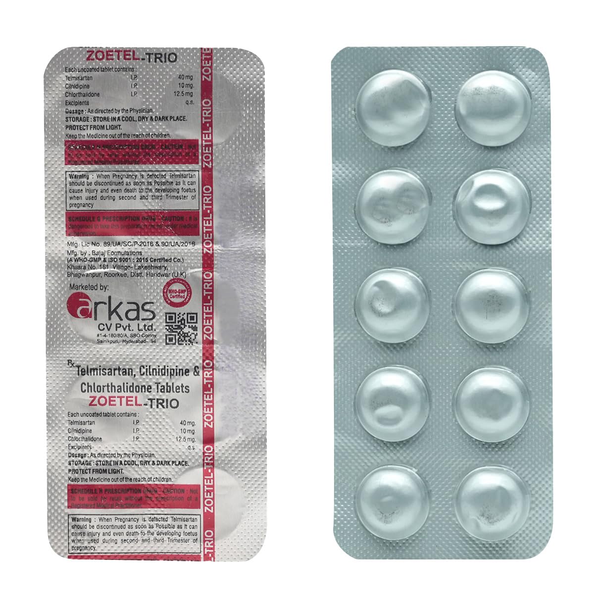 Zoetel Trio - Strip of 10 Tablets