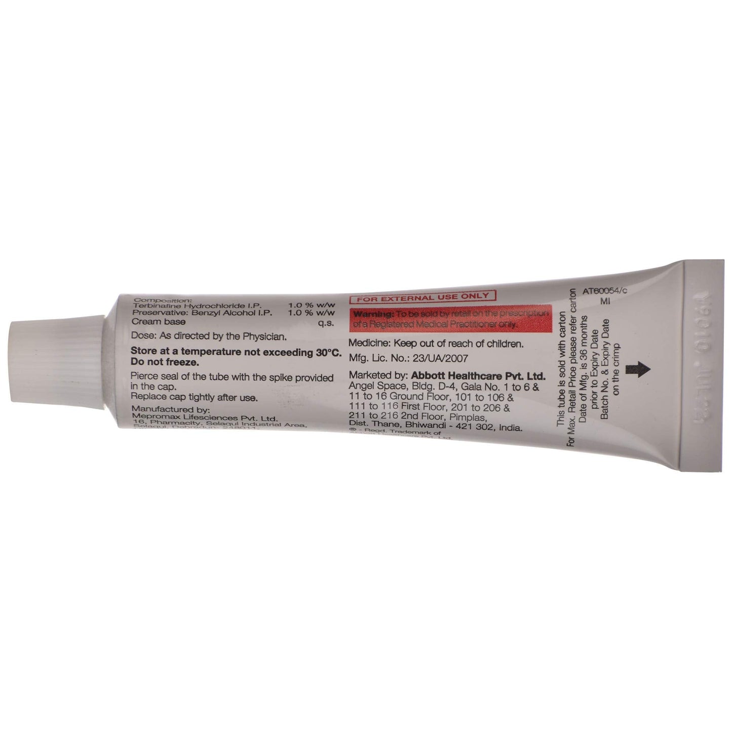 TYZA - Tube of 30g Cream