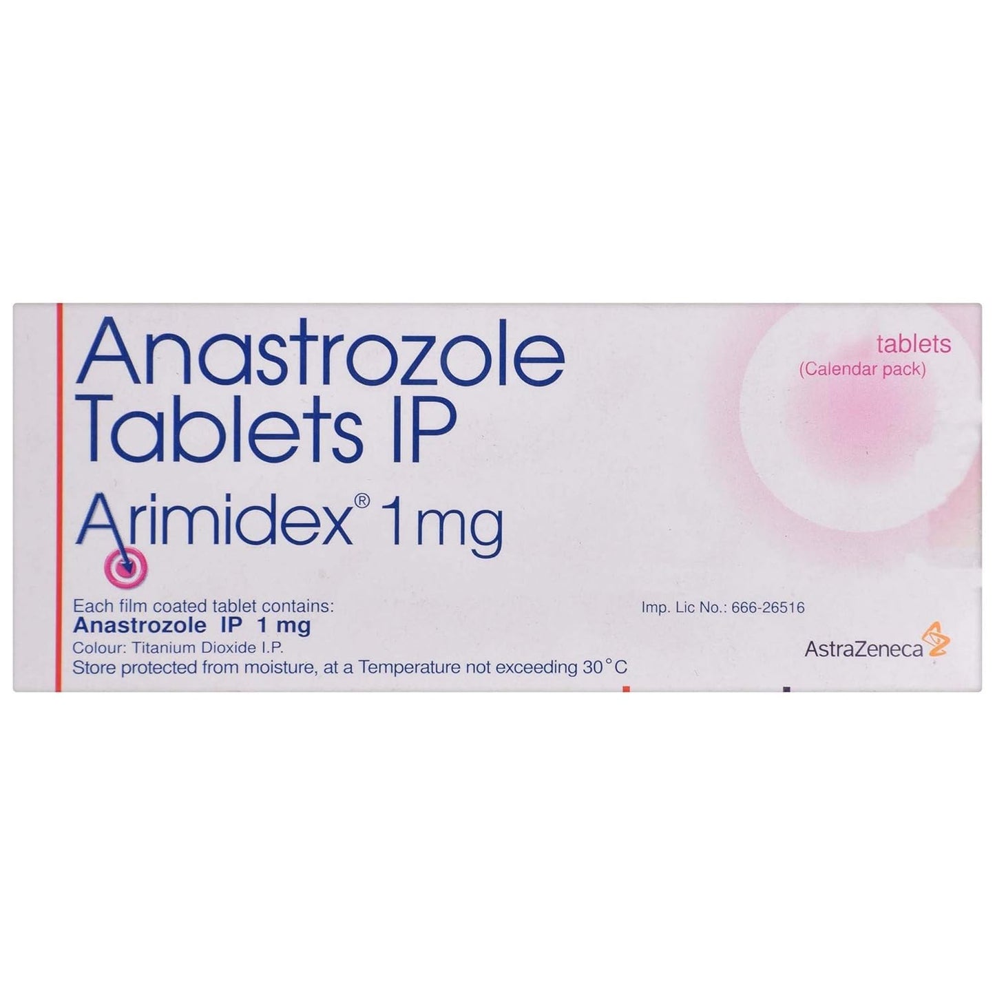 Arimidex 1mg - Strip of 14 Tablets