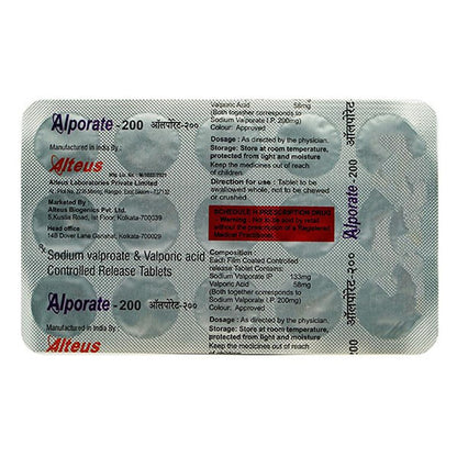 Alporate-200mg Cr - Strip of 15 Tablets