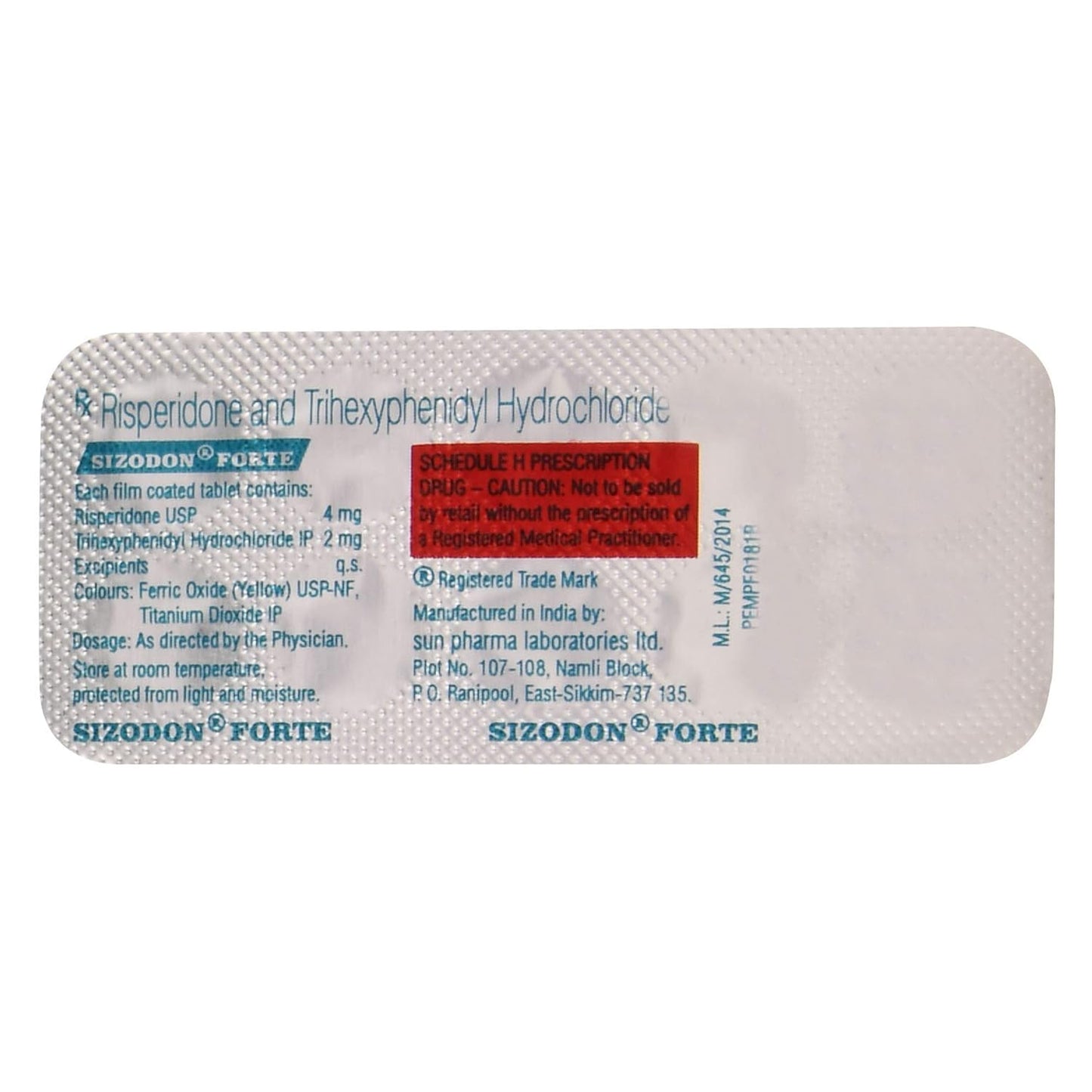 Sizodon Forte - Strip of 10 Tablets