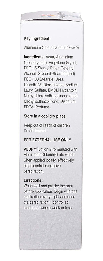 Aldry - Bottle of 150 g Antiperspirant Lotion