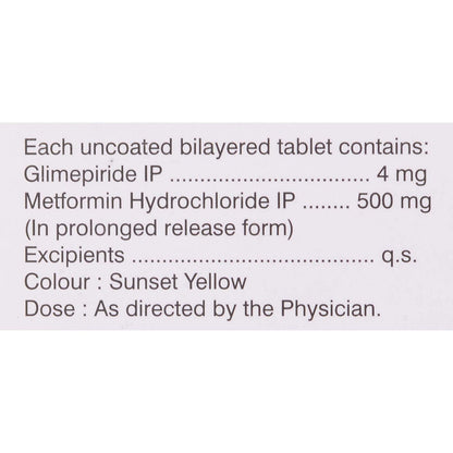 Zoryl-M 4 - Strip of 15 Tablets