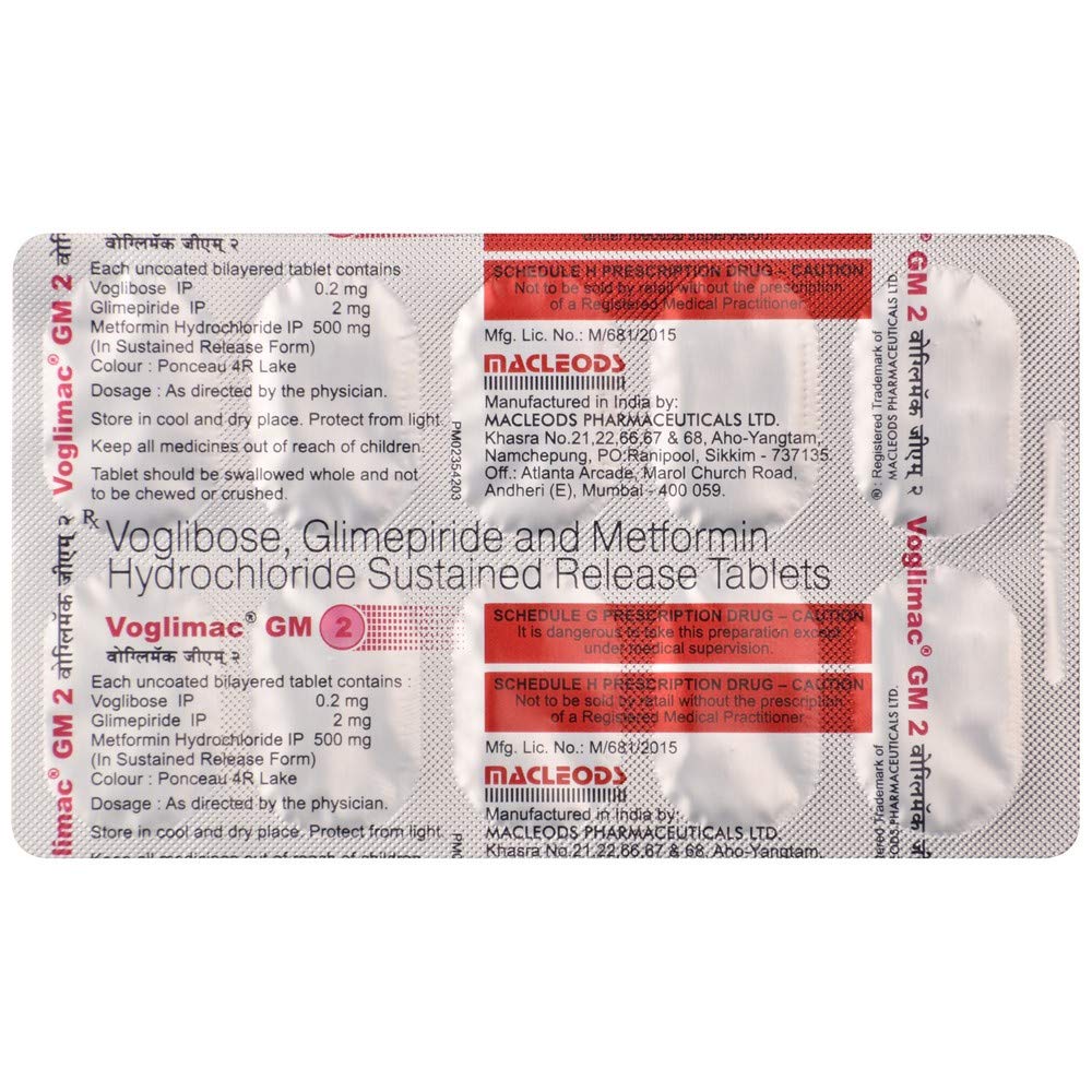 Voglimac GM 2 - Strip of 10 Tablets