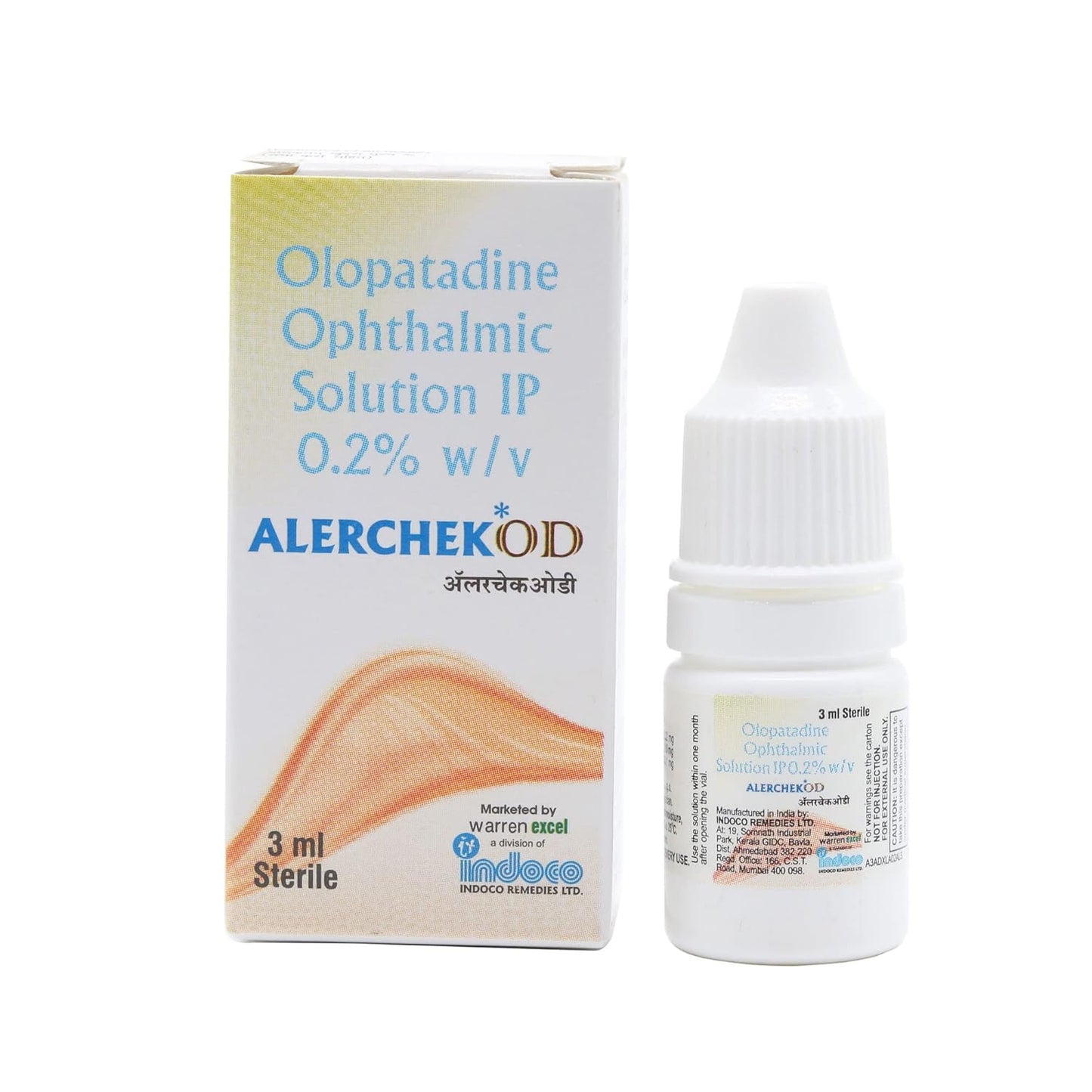 Alerchek OD - Bottle of 3 ml Eye Drops