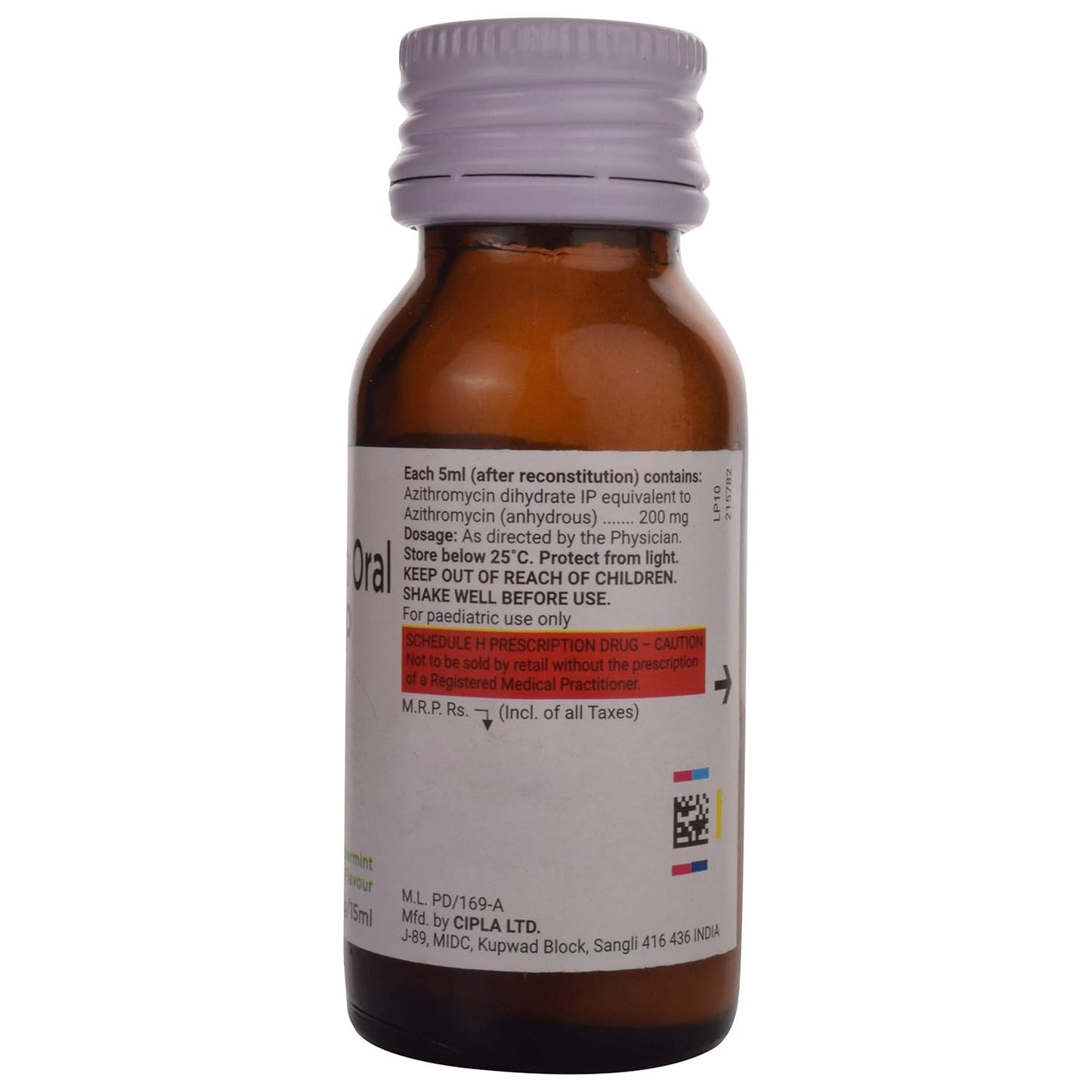 Azee - Bottle of 200 mg Dry Syrup