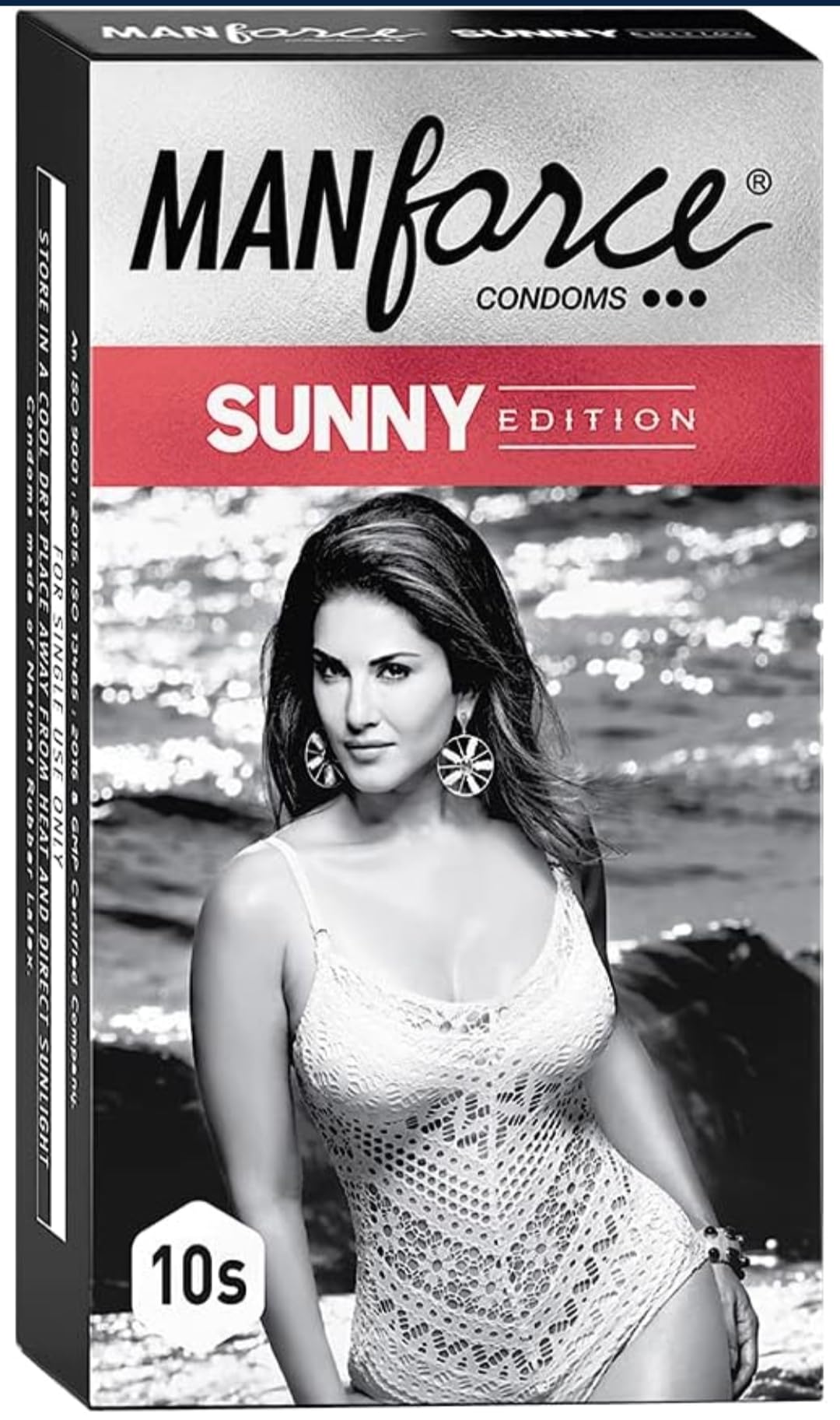 Manforce Sunny Edition Condoms | 10 pcs | Ribbed, Dotted & Anatomically Shaped Condoms | India’s No. 1* Condom Brand for Safe Sex