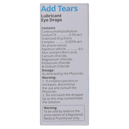 Add Tears - Bottle of 10 ml Eye Drops