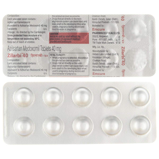 Zilarbi 40 - Strip of 10 Tablets