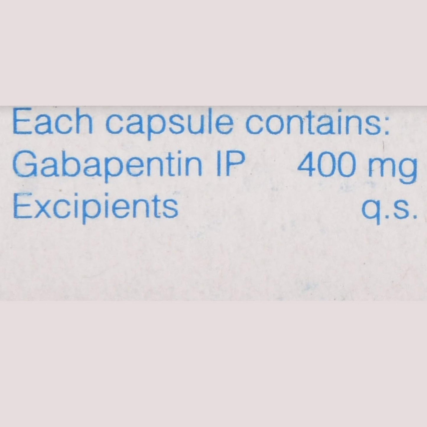 Gabantin 400 - Strip of 10 Capsules