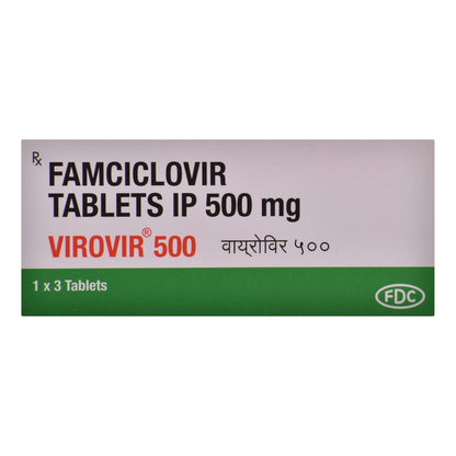 Virovir 500 - Strip of 3 Tablets