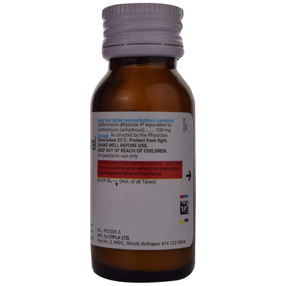 Azee 100mg - Bottle of 15ml Dry Syrup