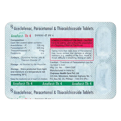 Anafast-TH 4 - Strip of 10 Tablets