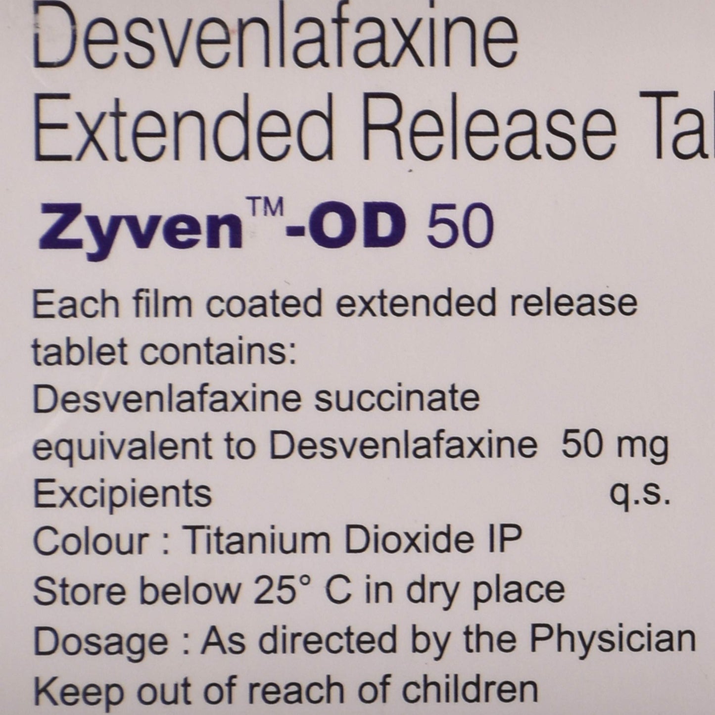 Zyven-OD 50 - Strip of 10 Tablets