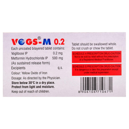 Vogs M 0.2 - Strip of 10 Tablets