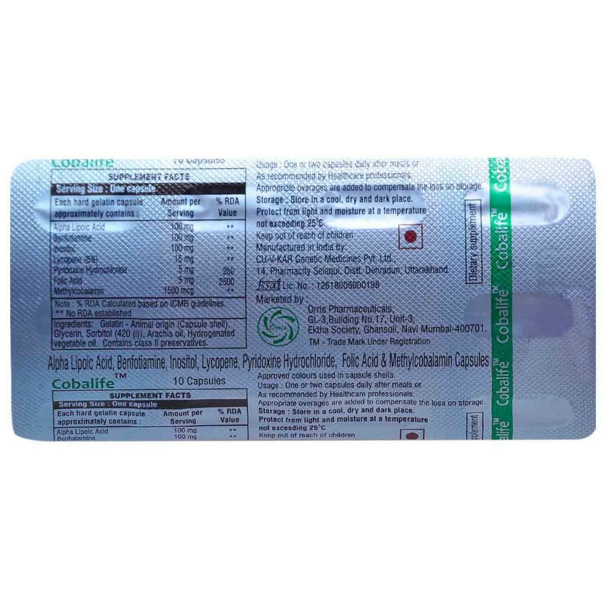 Cobalife - Strip of 10 Capsules