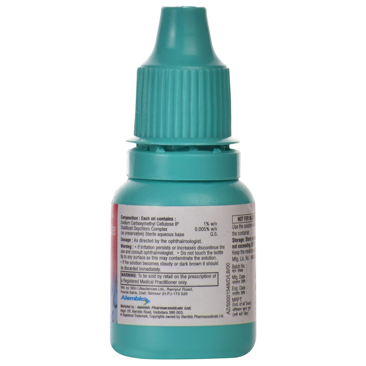 Vel Drop - Bottle of 10 ml 1% w/w Eye Drops