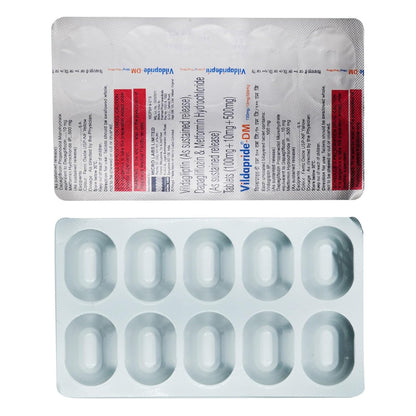 Vildapride-DM 100/10/500 - Strip of 10 Tablets