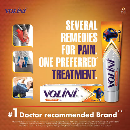 Volini Activ Pain Relief Gel 50 Gm